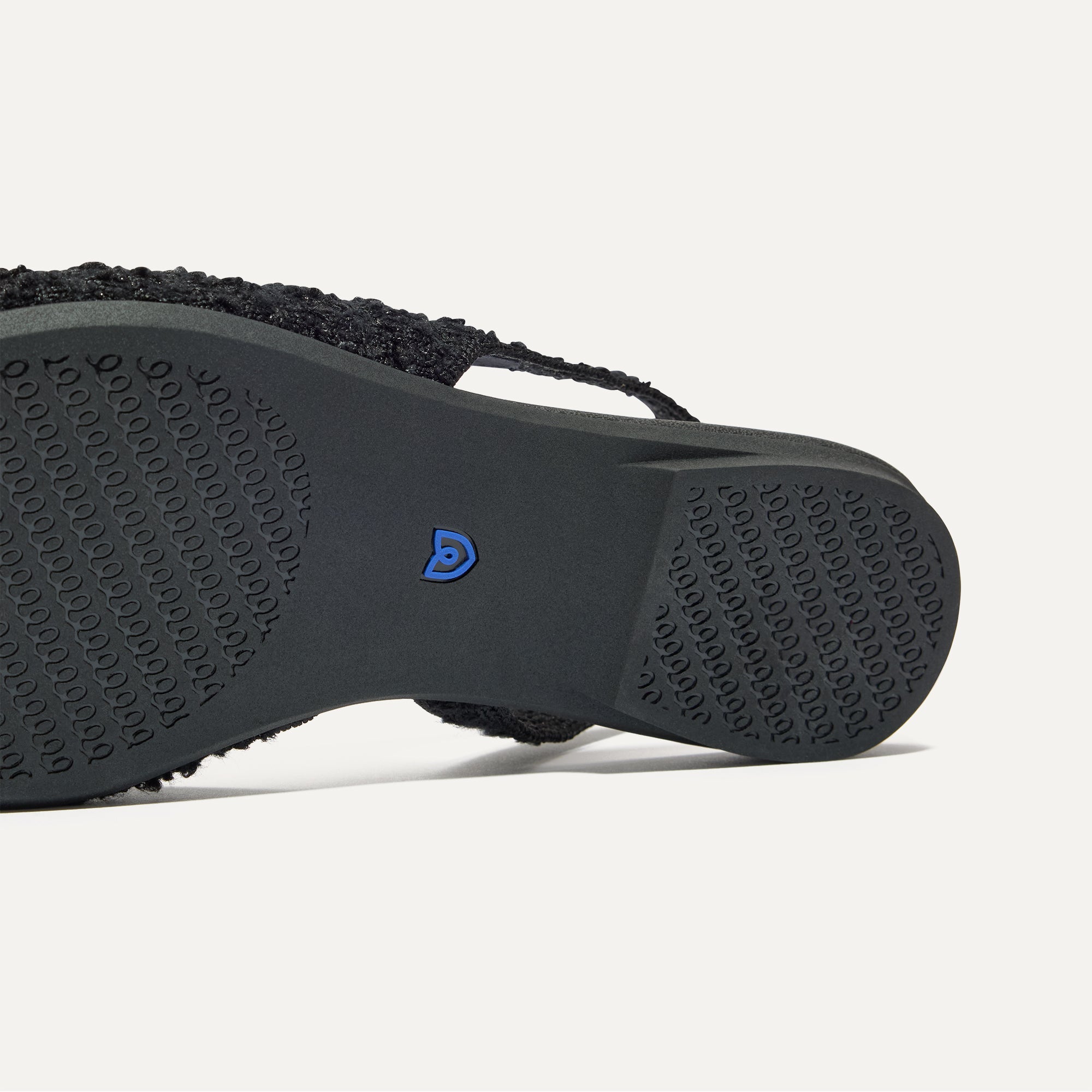 The Almond Slingback - Black Bouclé