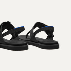The T–Strap Sandal - Black