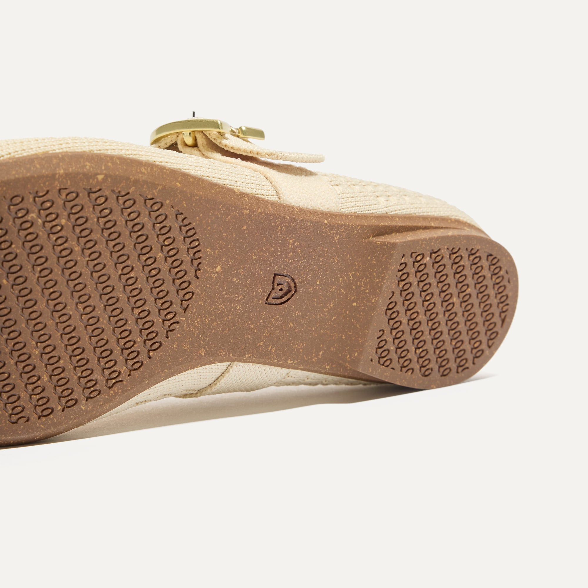 The Max Buckle Mary Jane - Off White Mesh